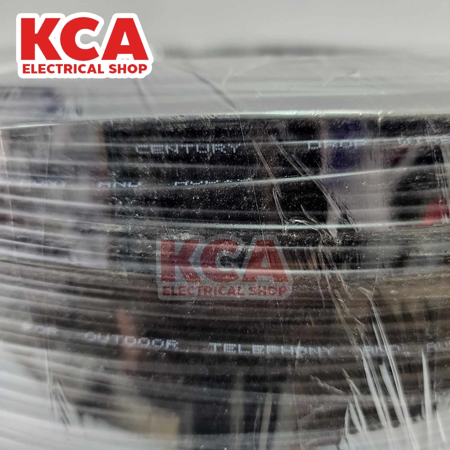 CENTURY สายดรอปวาย DROP WIRE 2x0.9 mm ยาว 200 เมตร สายเสียงตามสาย แบบ ...