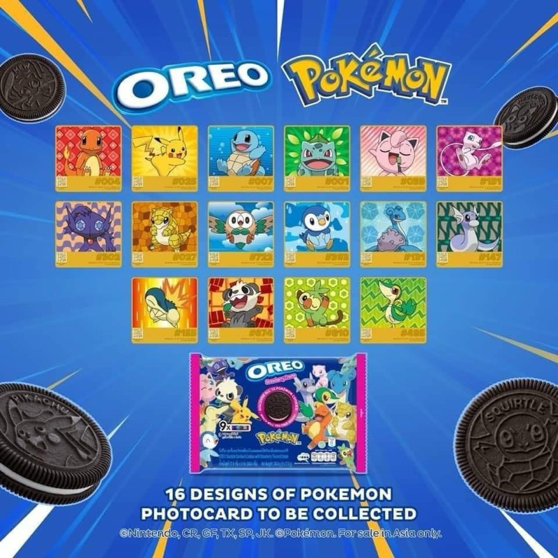 Oreo Pokemon 16 Designs Of Pokemon Potocard To Be Collected | Shopee ...