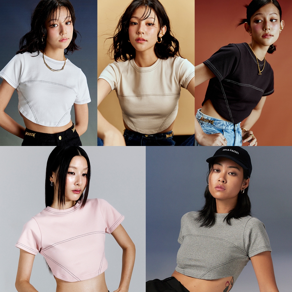 maison KEEPS | Beta Cropped Tee เสื้อยืดครอป baby tee | Shopee Thailand