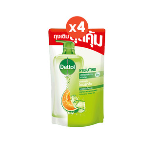 โปรโมชั่น : Dettol เดทตอล เจลอาบน้ำ สบู่เหลวเดทตอล แอนตี้แบคทีเรีย สูตรไฮเดรทติ้ง 400มล.X4