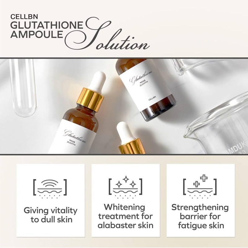 cellbn glutathione ampoule แท้/พร้อมส่ง🔥Cellbn Glutathione Ampoule gluta กลูต้า ลดฝ้า รอยดำ รอยสิว  เกาหลี