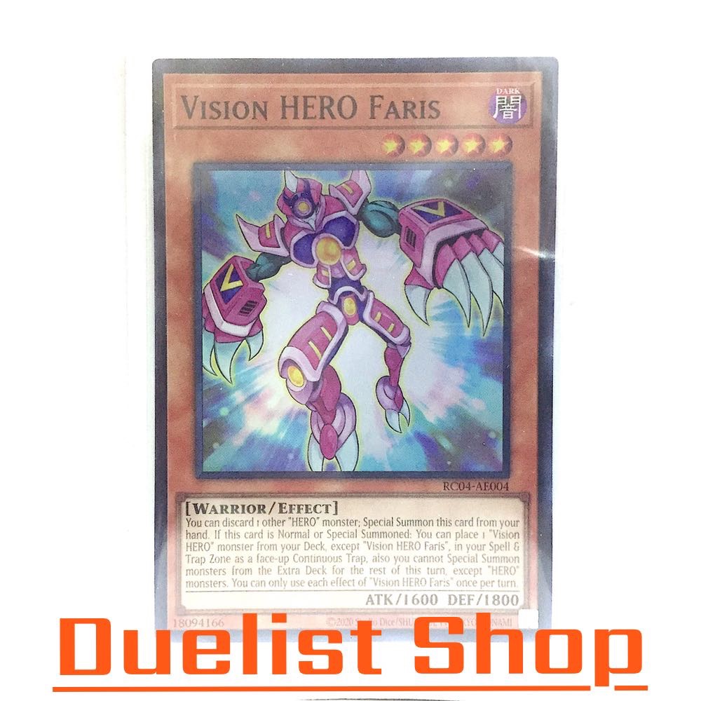Vision HERO Faris (SR) Monster Dark Level5 [Warrior/Effect] ชุด RC04 ...