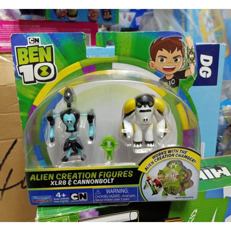 Ben 10 Alien Creation – Figure XLR8 & Cannonbolt – Set 2 Mini Figure 7,6cm – Giocattolo Per Bambini