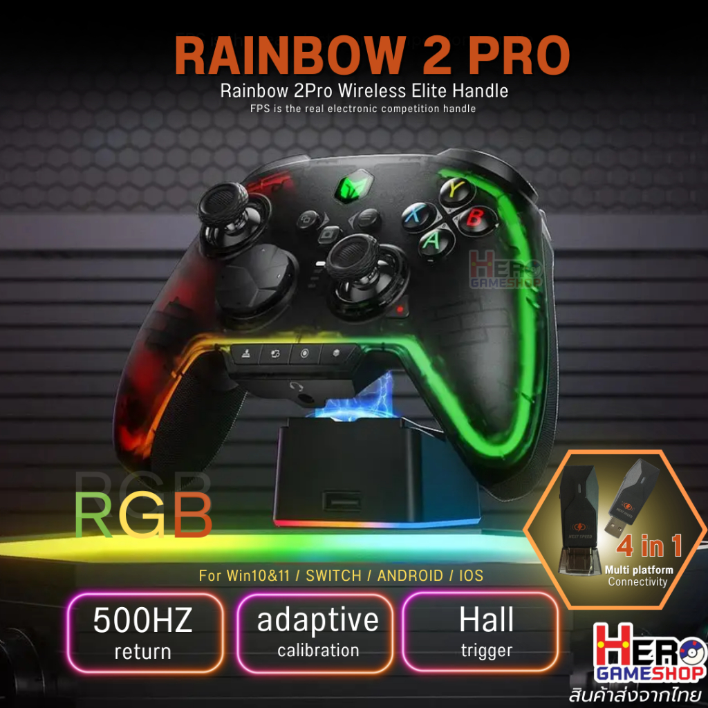 [BIGBIGWON] RAINBOW 2 Pro Wireless Gamepad Game Controller For PC Steam