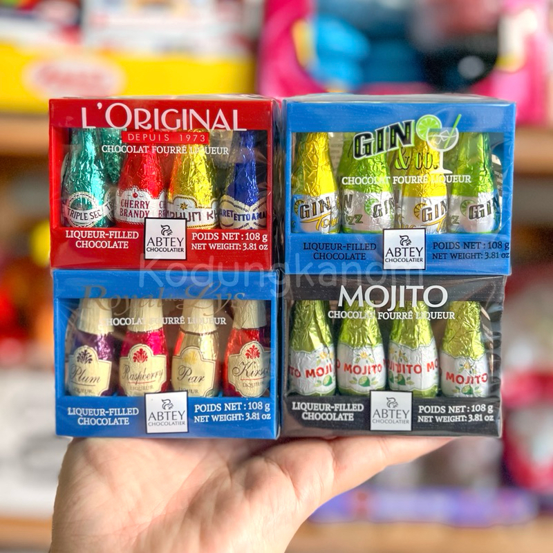 ABTEY Chocolate liqueurs เอ๊บเต้ ช็อคโกแลต สอดไส้ลาวา หอม หวานอร่อย ขนาด 12 ชิ้น Shopee Thailand
