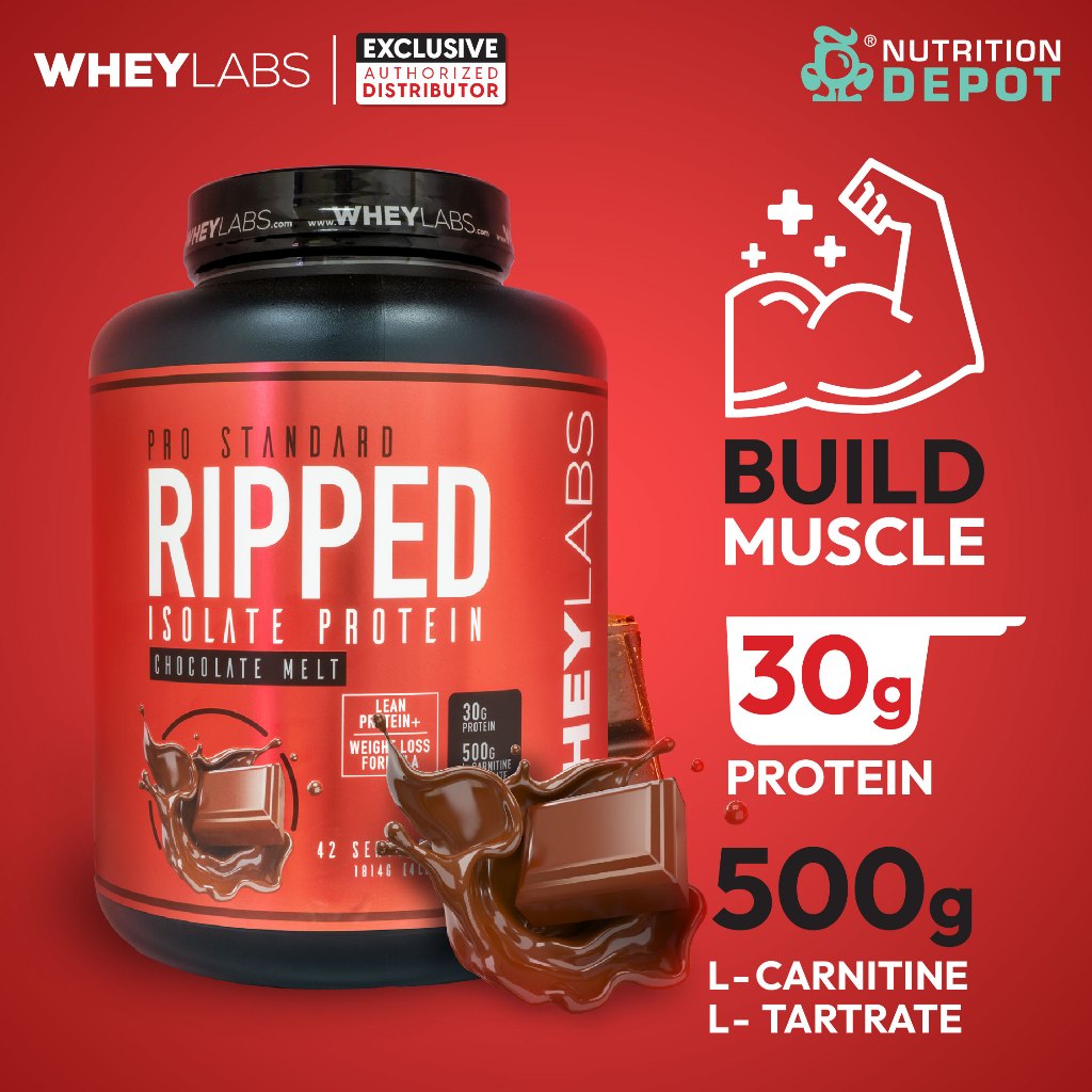 Whey Labs Ripped Isolate Whey Protein 4lbs - เวย์โปรตีนลดไขมัน เสริม ...