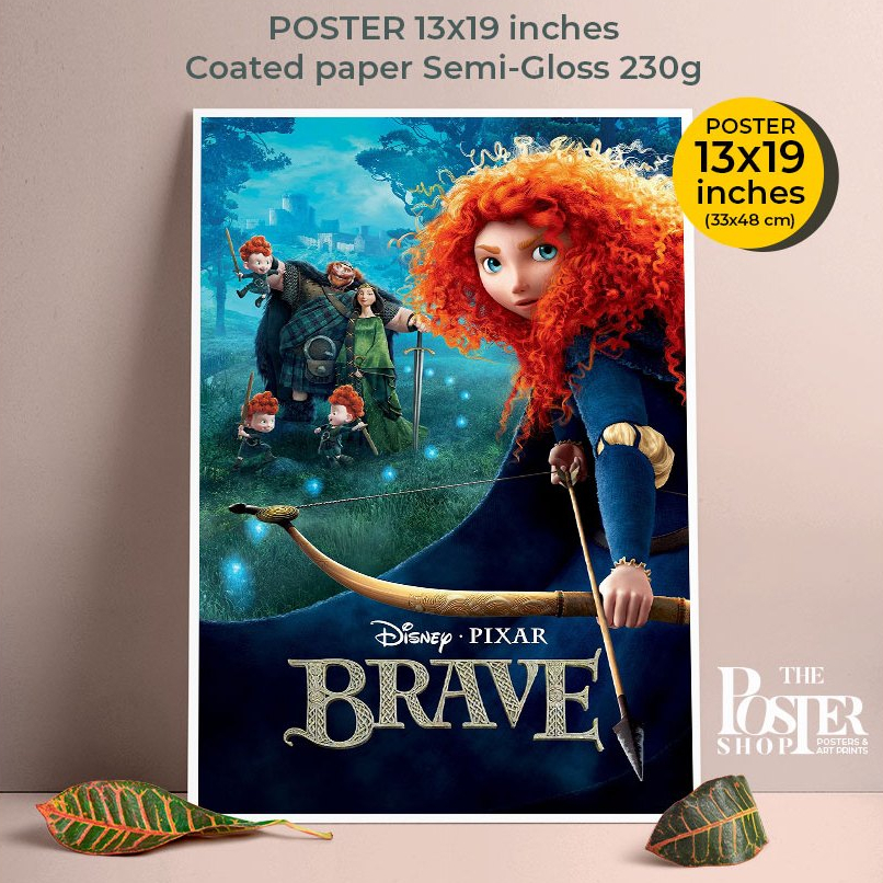 Brave Poster โปสเตอร์นักรบสาวหัวใจมหากาฬ ภาพขนาด 33X48 cm (ไม่มีกรอบรูป ...
