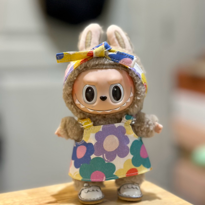 Labubu size กระโปรงเอี๊ยม ลายดอกหลากสี Shopee Thailand