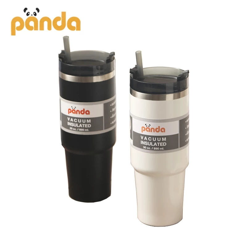 PANDA แก้วเก็บความเย็นสแตนเลส ทนทาน เก็บอุณหภูมิได้นาน
