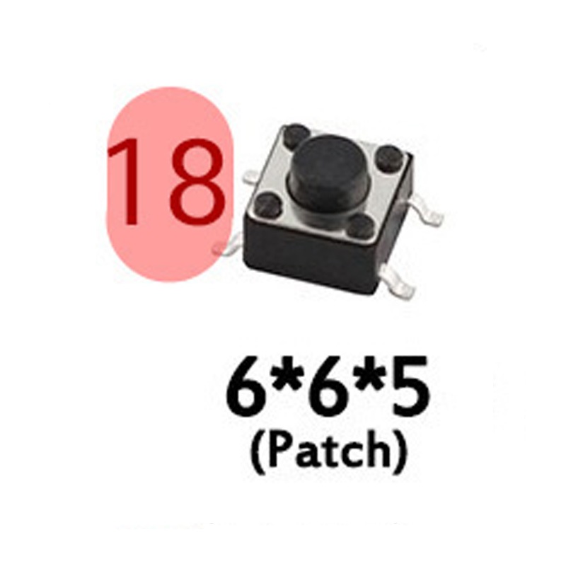 สวิตช์จิ๋ว กดติด ปล่อยดับ Micro Push Button Tactile Switch Reset Mini ...