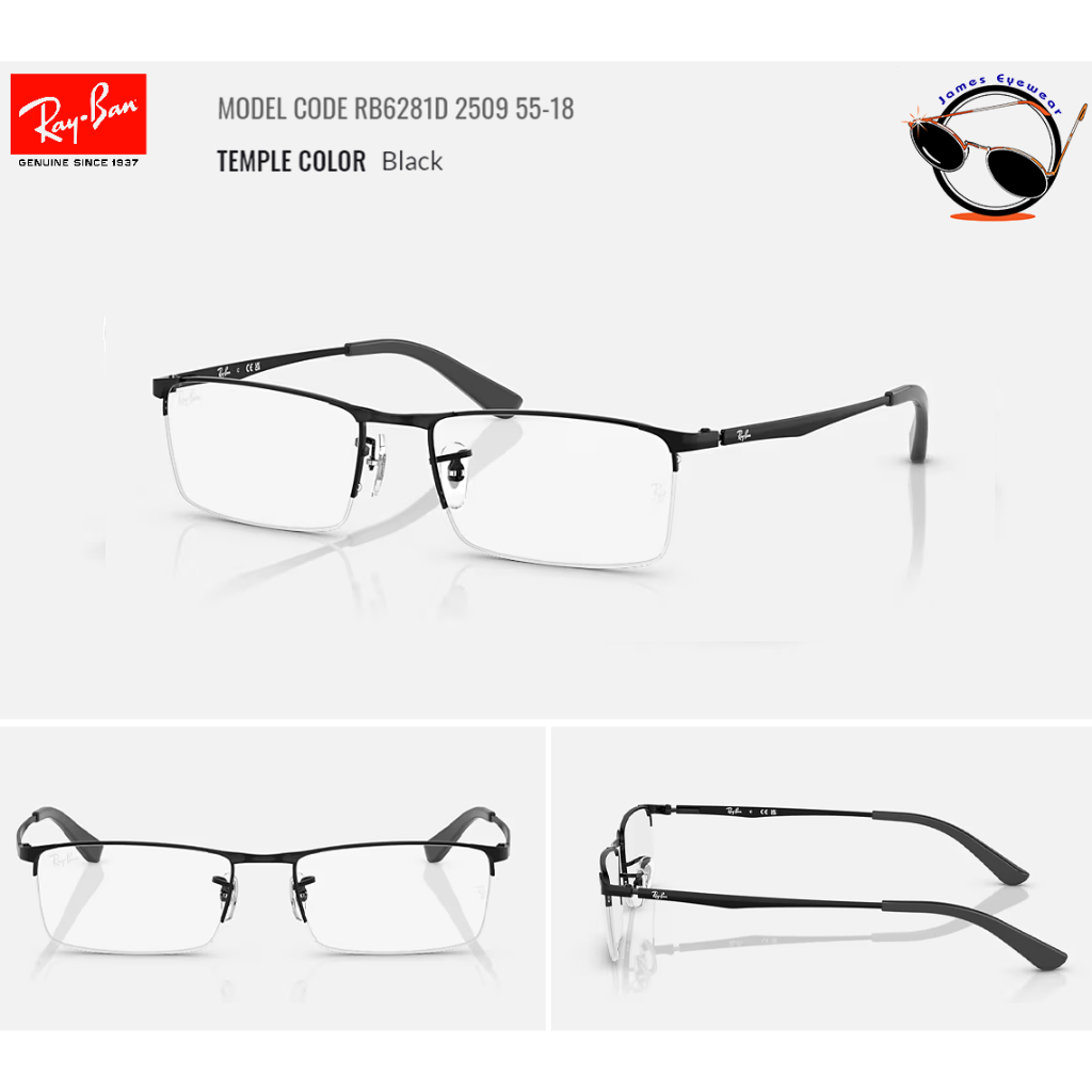 แว่นสายตา RB6281D ของแท้100% ประกัน 2 ปีจาก Luxottica | Shopee Thailand