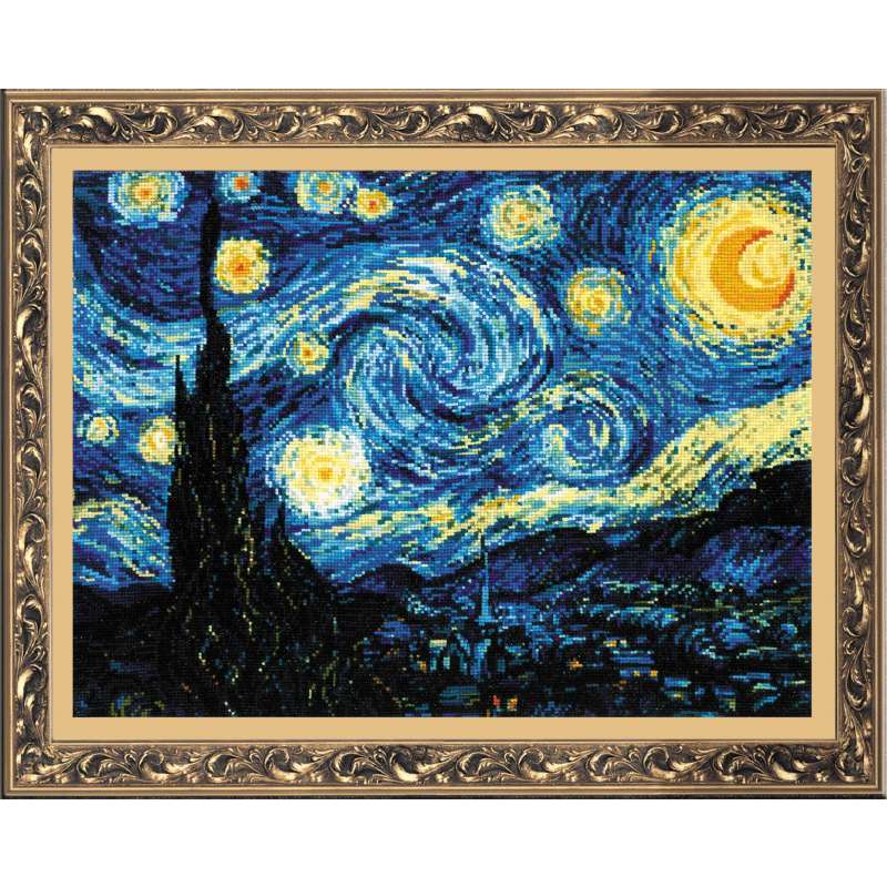 Rio-1088 Starry Night after V. van Gogh's Painting ชุดปักครอสติช ...