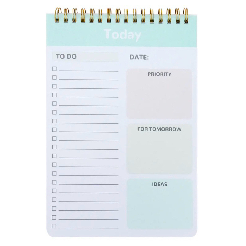 Today’s Plan Notepad สมุดจดรายวันแบบสันลวด | Shopee Thailand