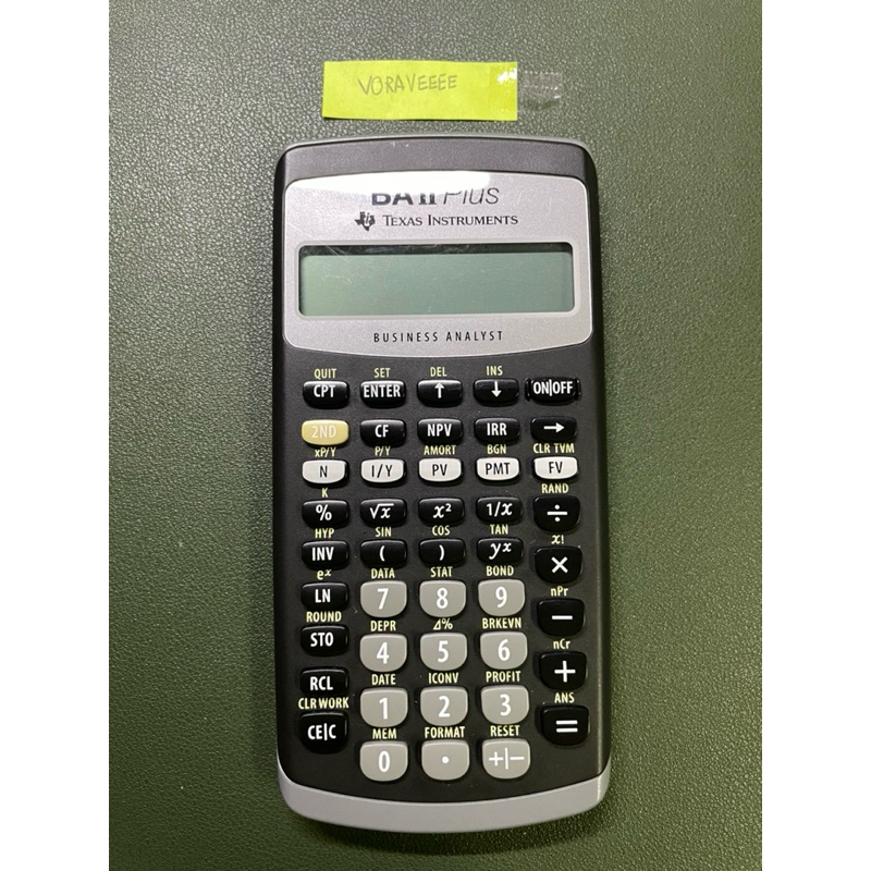 Texas Instruments BA II plus มือสอง พร้อมคู่มือภาษาอังกฤษ | Shopee Thailand