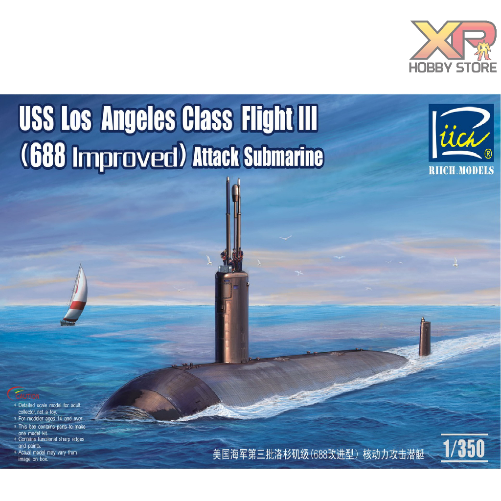 [Riich Model] 1/350: USS Los Angeles Class Flight III (688 improved ...