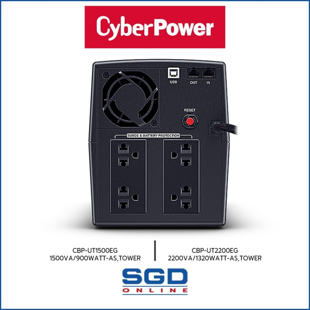 เครื่องสำรองไฟ UPS Cyberpower CBP-UT1500EG 1500VA/900WATT | Shopee Thailand