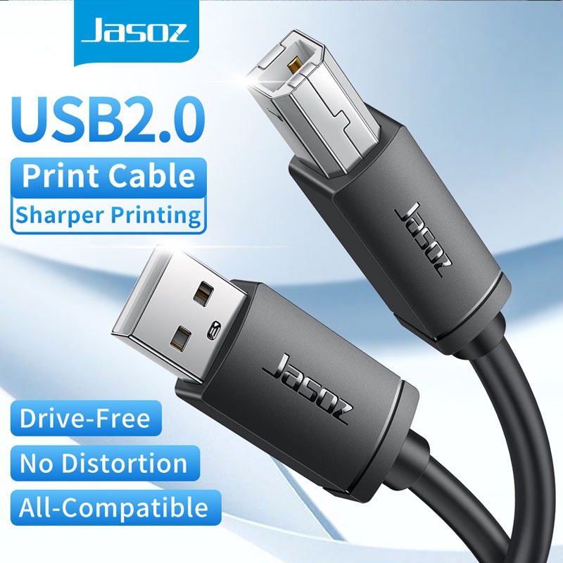 ⚡COD⚡Jasoz USB Printer Cable USB Type B Male to A USB 2.0 Cable for ...