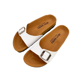 [ซื้อครบ 30.- ลดค่าส่ง 80.-] รองเท้าไบเก้น แบบสวม1ตอน คาดขาว 6size