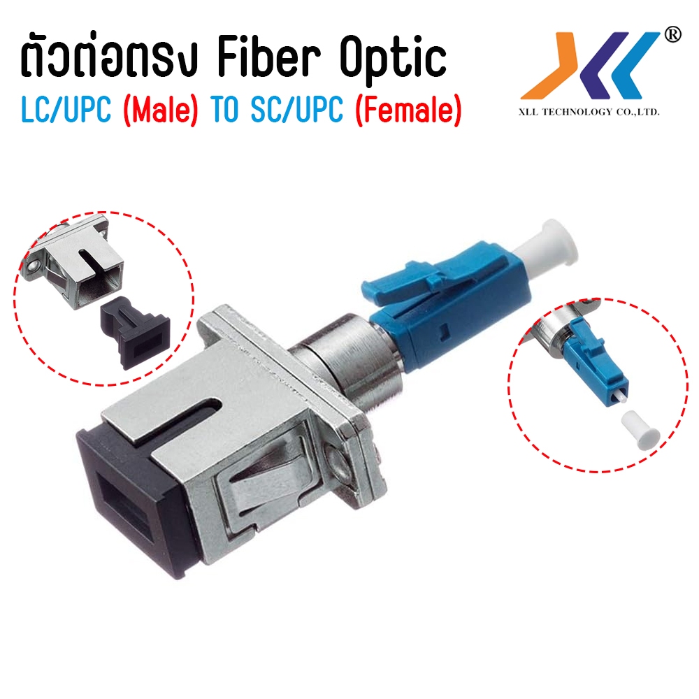 หัวต่อตรง แปลงไฟเบอร์ออฟติก LC/UPC (Male) to SC/UPC (Female) | Shopee ...
