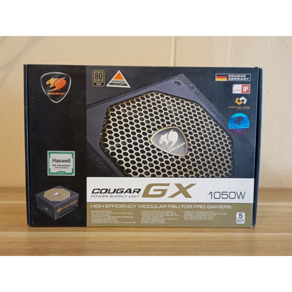 POWER SUPPLY (อุปกรณ์จ่ายไฟ) COUGAR GX1050 - 1050W 80 PLUS GOLD (ATX ...