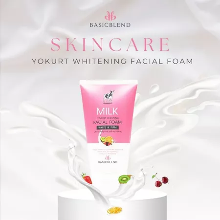 Basic Blend Milk Yokurt Whitening Facial Foam
