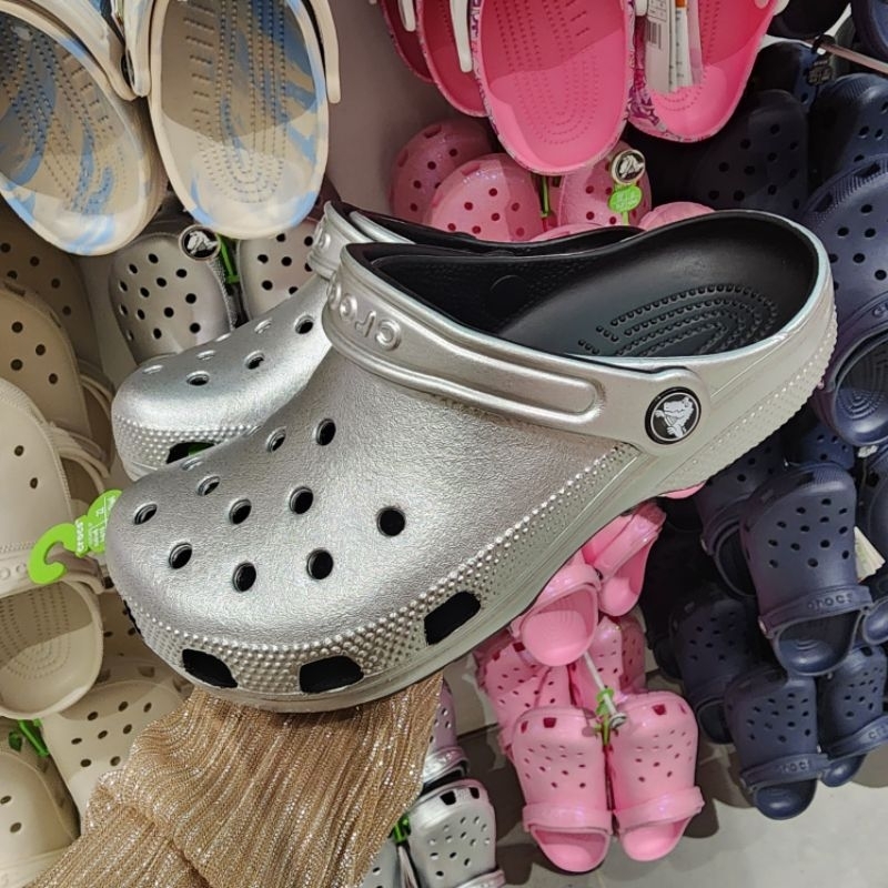 Crocs Classic Metalic | Shopee Thailand