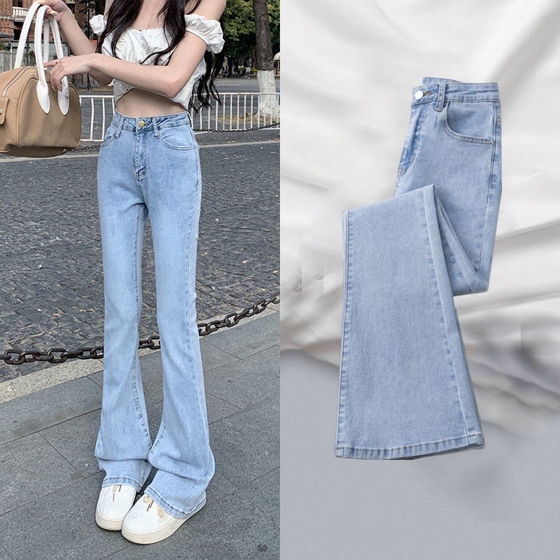 💥YH#311💥กางเกงยืนข้าม้า เอวสูง ผ้ายืด กางเกงยีนรัดรูปทรงสวย พร้อมส่งจากไทย - 5