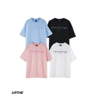 URTHE - เสื้อยืด แขนสั้น สกรีนโลโก้ 3D รุ่น 3D PASTEL