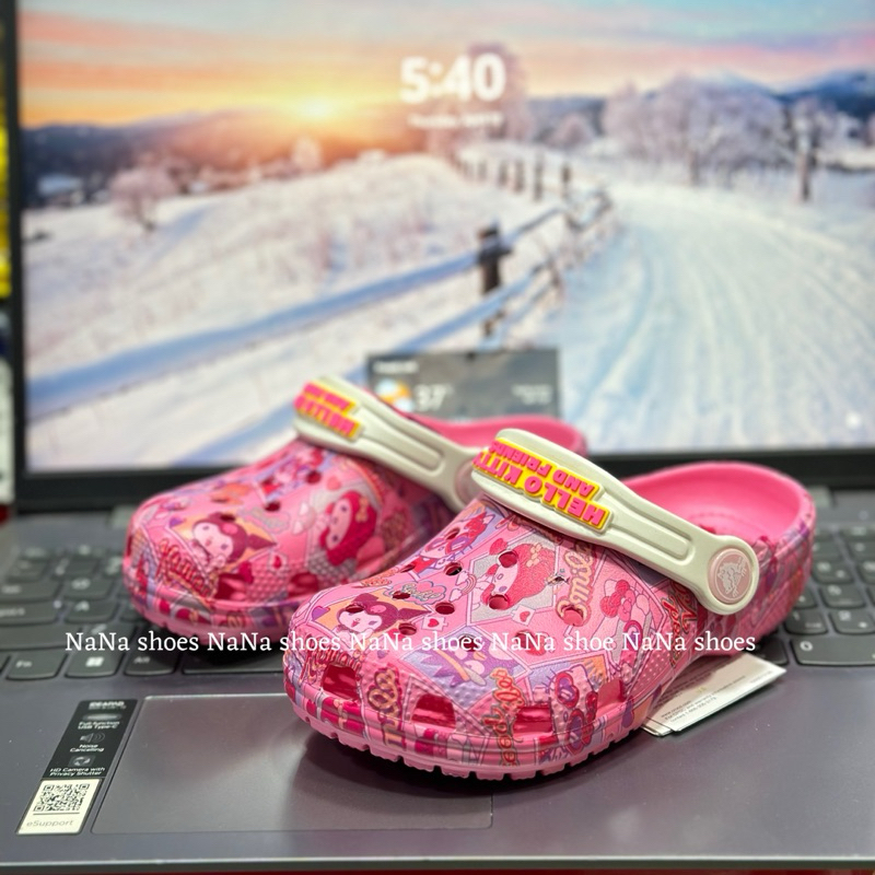 รองเท้าแตะของเด็ก Crocs แบบสวม ไซส์ C7--J3 มีหลายสีนิ่มเบาสบายไส่ง่าย ...