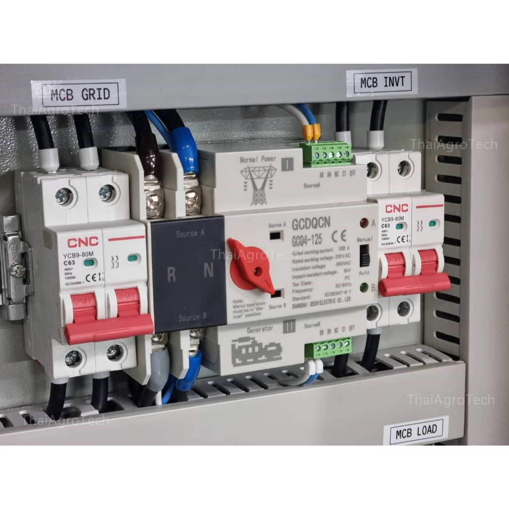 ตู้คอมบายเนอร์ไฮบริดออนออฟกริด 2สตริง Hybrid On/Off-grid AC Combiner ...