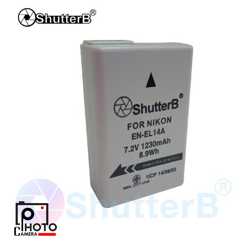 แบตเตอรี่ SHUTTER B BATTERY EXTRA CAPACITY EN-EL14A FOR NIKON 7.2V ...