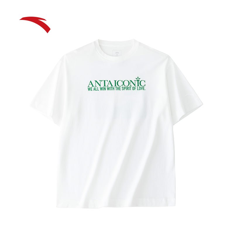 ANTA x Wang YiBo] Unisex Lifestyle ชุดกีฬาผู้ชาย Shirts 1524B8142