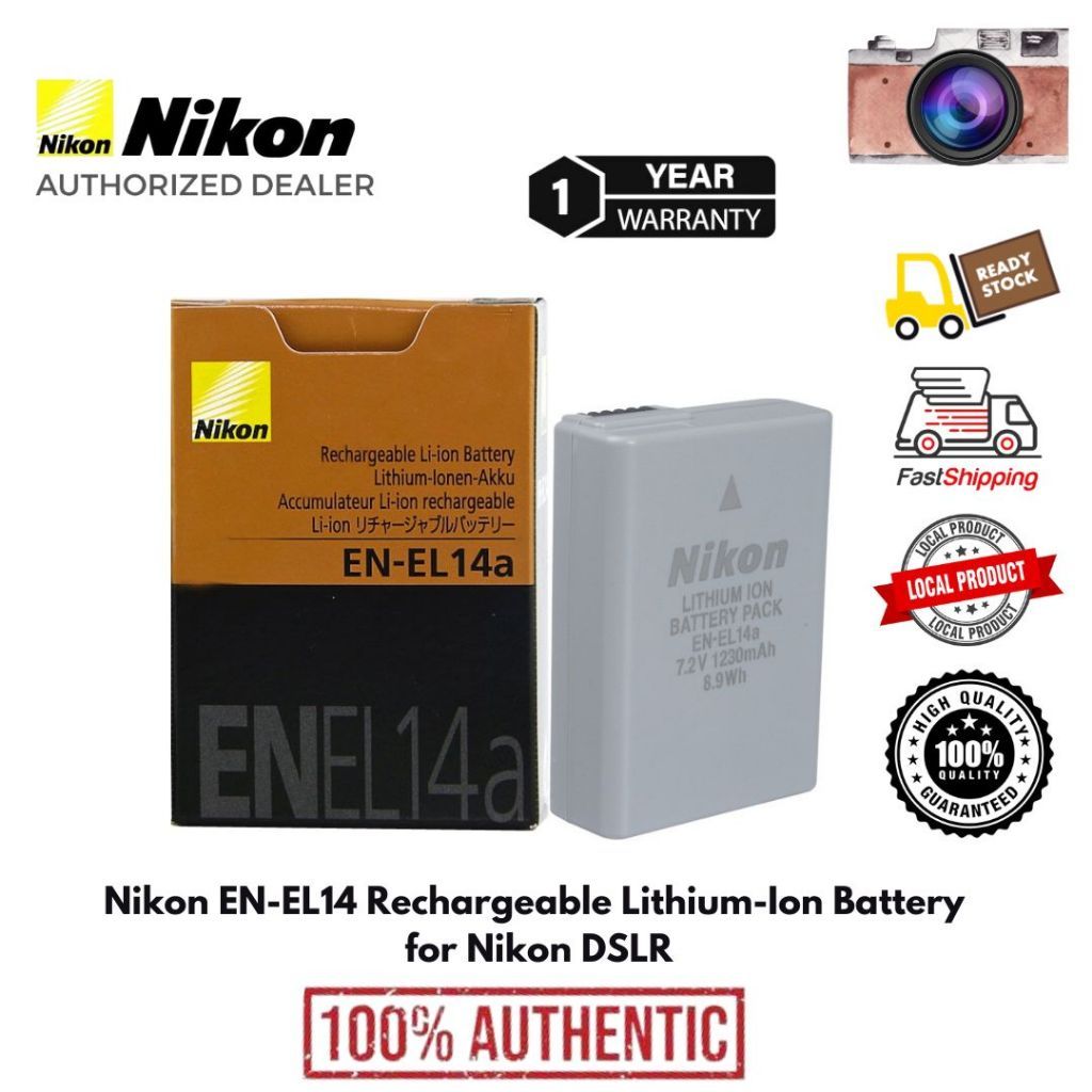 Incarcator De Baterie EN-EL14, Pentru Aparatele Foto DSLR Nikon D3300 D3200 D3100 D5100 D5200 D5300 D5500 Coolpix P7000 P7100 P7700 P7800 Negru 0723