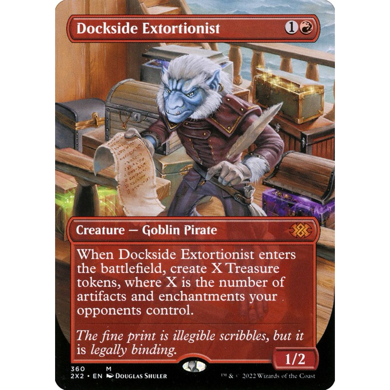 [Double Master 2022] [2X2] [Dockside Extortionist] [Borderless] [Foil] (M) [2022