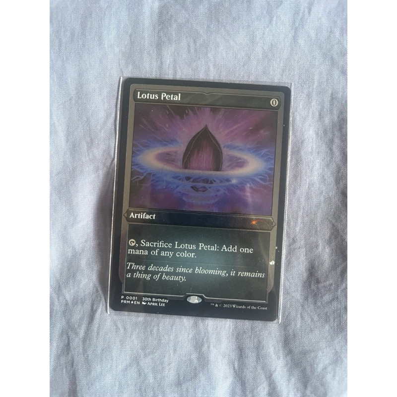 MTG Lotus Petal Foil Artifact Magic the Gathering ชุด Promo สภาพ ExNm Shopee Thailand