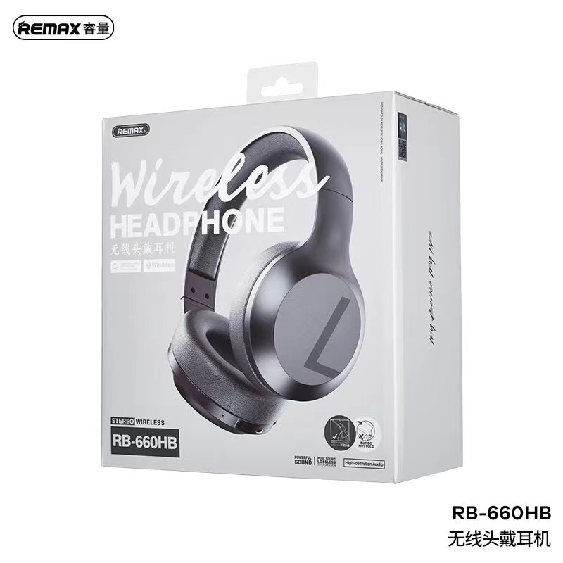 REMAX หูฟัง รุ่น RB-660HB Wireless Stereo Headphone หูฟังแบบครอบหู ...