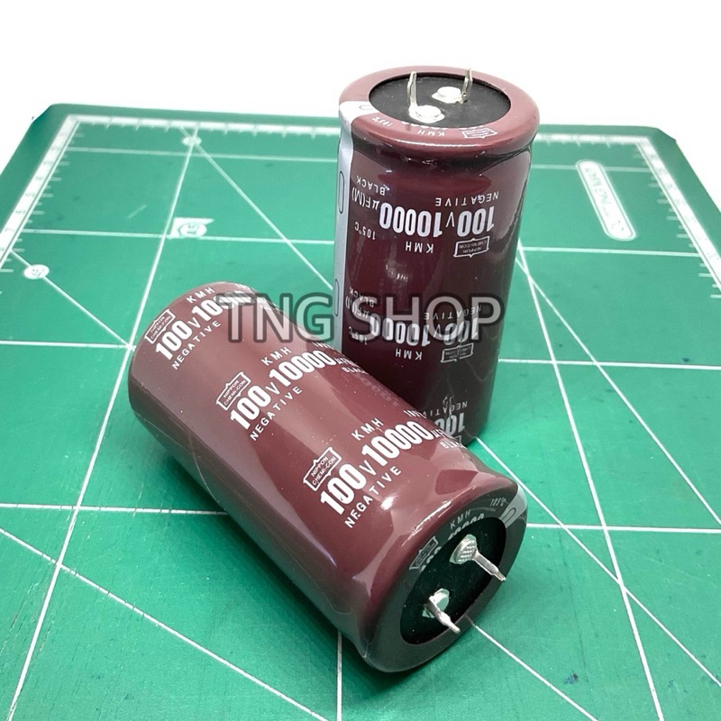 คาปาซิเตอร์ Capacitor 10000uf 100V ยี่ห้อ NIPPON 105องศา ของใหม่ ราคา ...