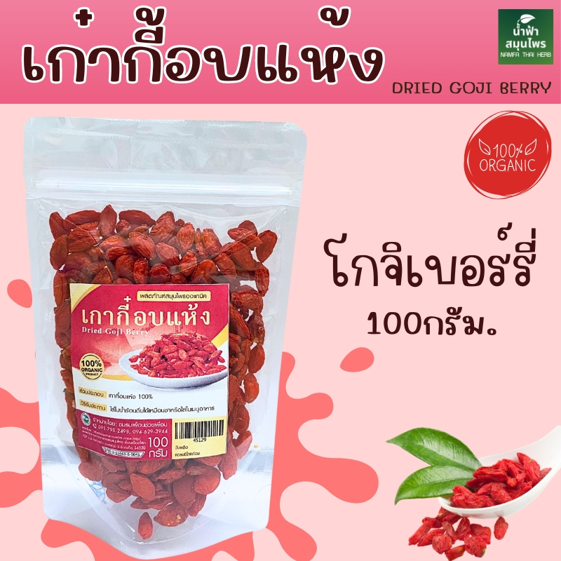 เก๋ากี้แดง โกจิเบอร์รี่ 100 กรัม Goji Berries ถุงซิปล็อก | Shopee Thailand