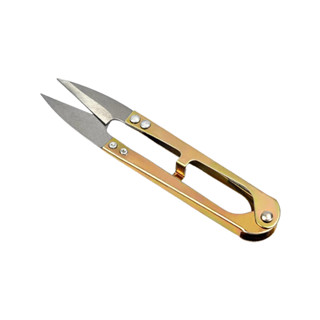 [ซื้อครบ 30.- ลดค่าส่ง 80.-] กรรไกรก้ามปู ขนาดความยาว 10.7MM ใช้ขลิบริม ตัดเส้นด้าย คละสี