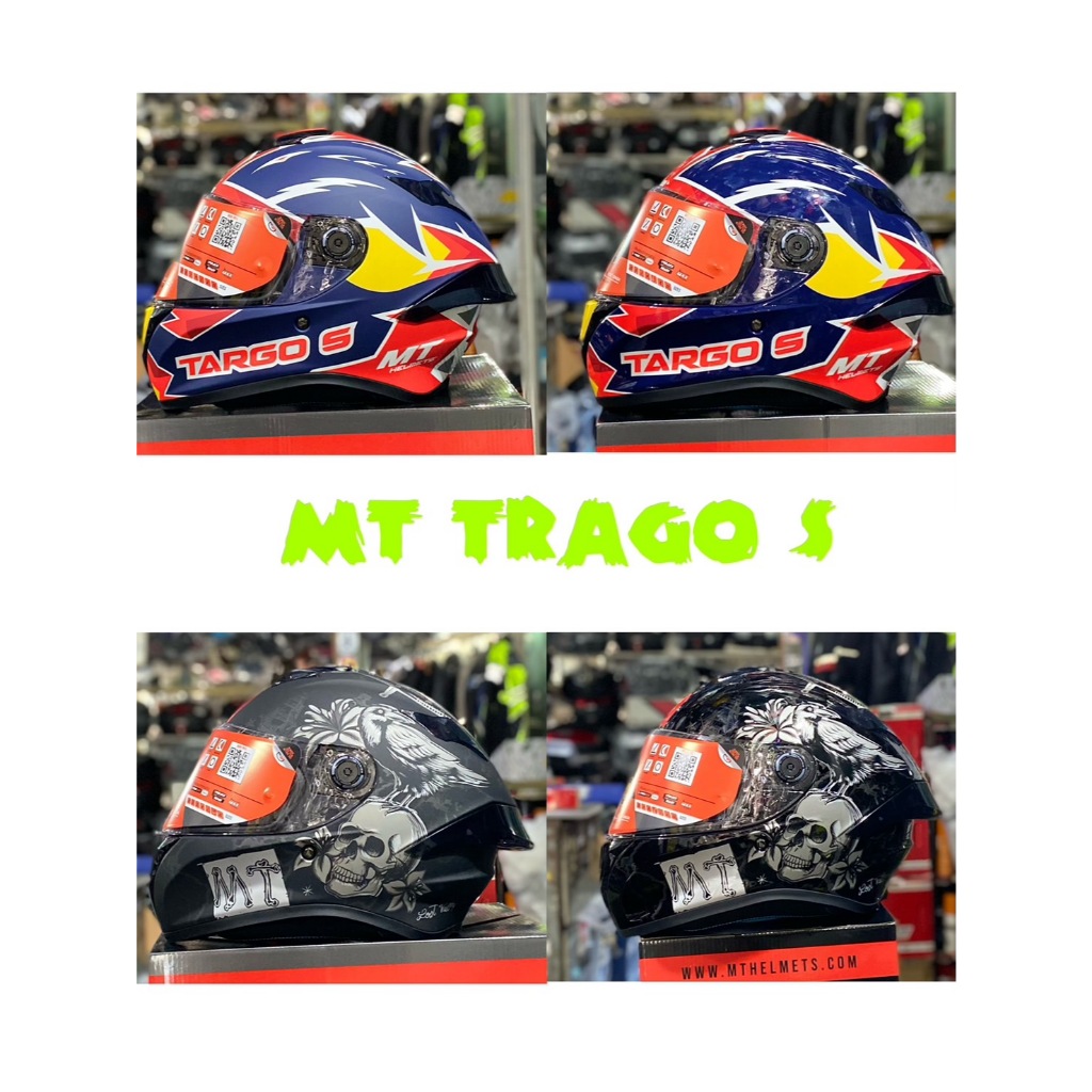หมวกกันน็อค MT TARGO S มาพร้อมสปอยเลอร์ Racing จากสเปน (ใหม่ล่าสุด ...