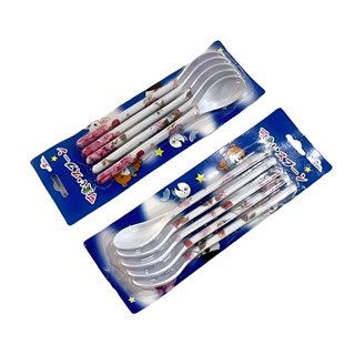 [ซื้อครบ 30.- ลดค่าส่ง 80.-] ช้อนอเนกประสงค์ แบบด้ามยาว แพ็ค 5 ชิ้น จัดส่งแบบคละสี