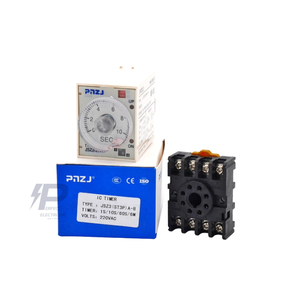 JSZ3 (ST3P) PNZJ Time Delay Relay 220V รีเลย์หน่วงเวลา (รับประกันสินค้า ...