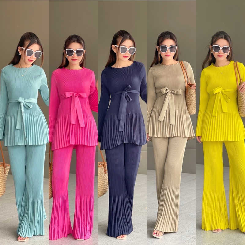 Luxury Pleats 2-Piece Set