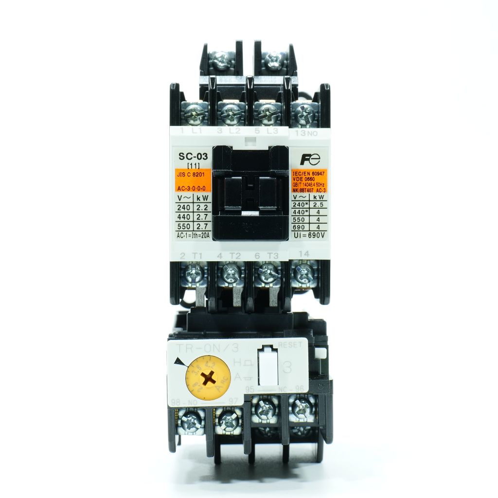 SW-03 FUJI SW-03 ชุดแมกเนติก+โอเวอร์โหลดรีเลย์ SW-03/3H SC-03+TR-0N/3 ...