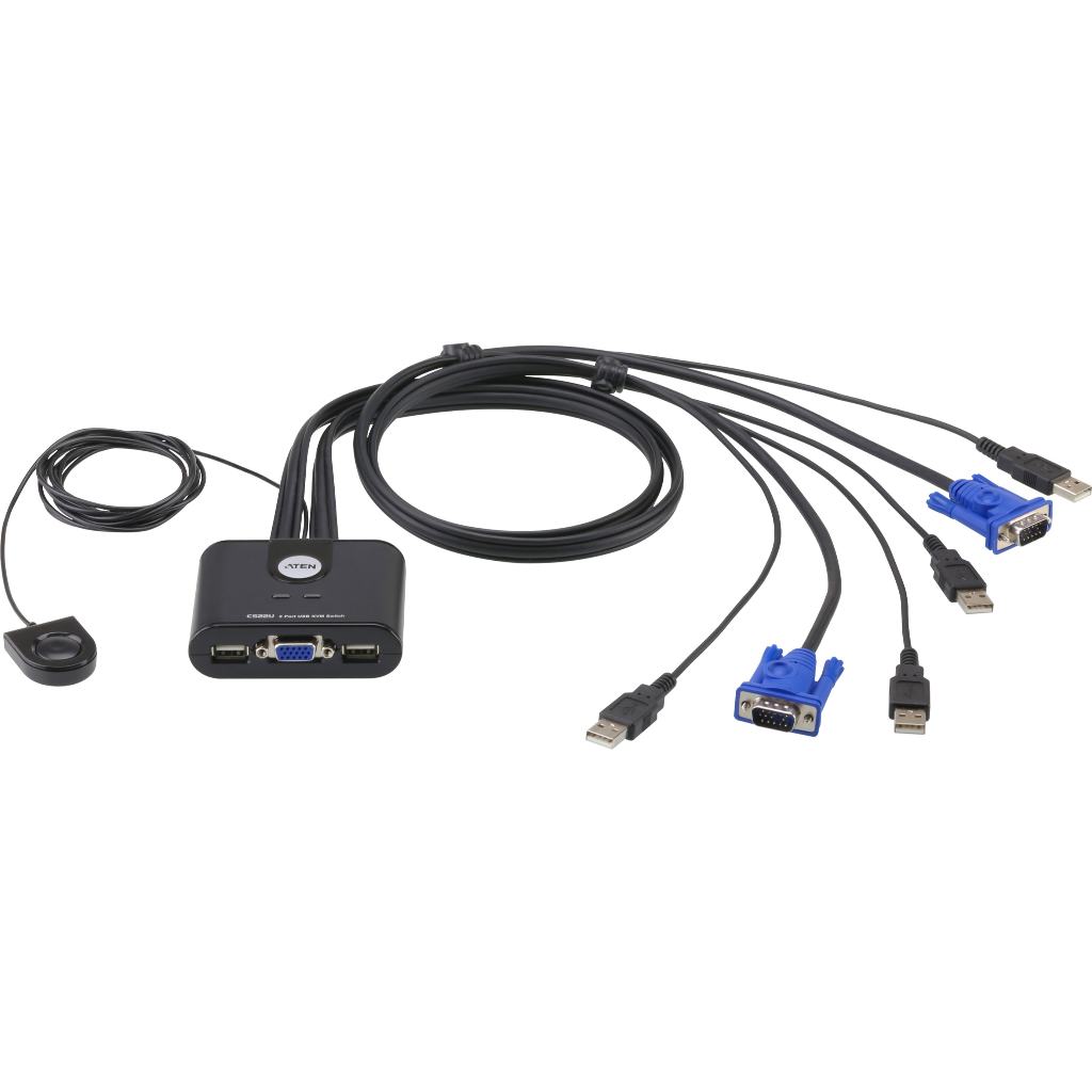 ATEN 2-Port USB KVM Cable CS22U | Shopee Thailand