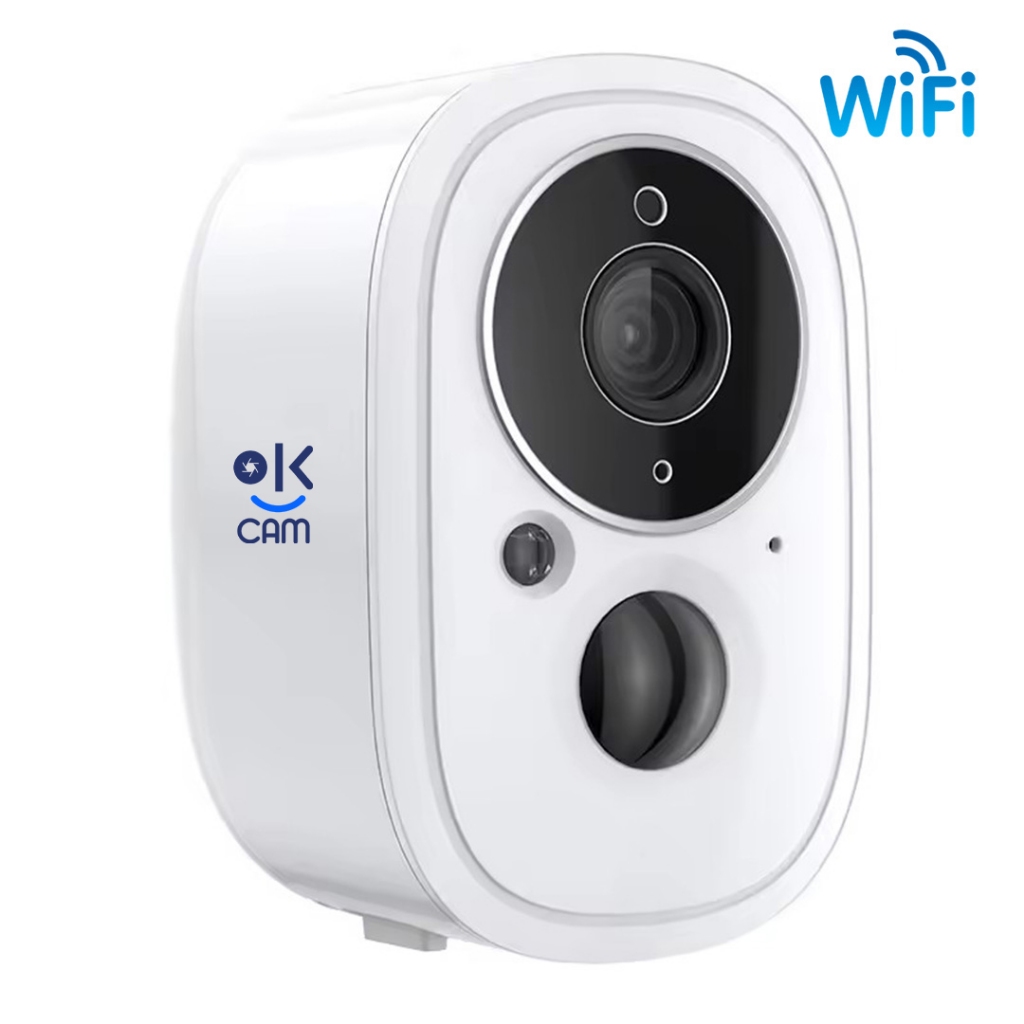 กล้องไร้สาย OKCam by KowaCCTV wifi battery camera 3MP ภาพสี 24 ชั่วโมง ...