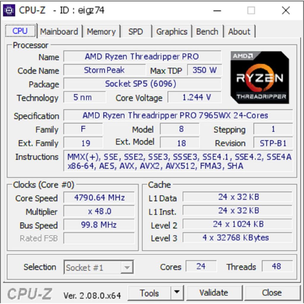 Pre] AMD Ryzen Threadripper Pro 7965WX 7975WX 7985WX 7995WX ซีพียู