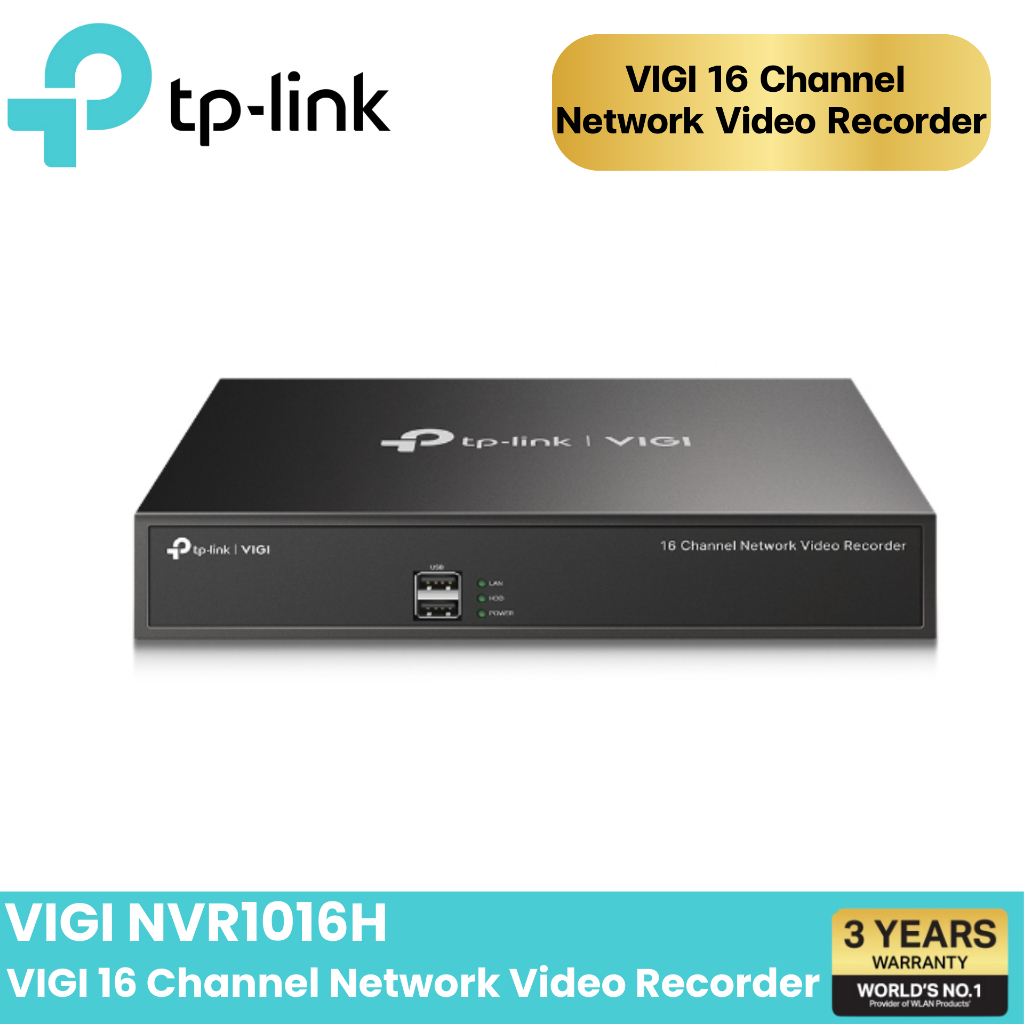 TP-Link VIGI VIGI NVR1016H Channel Network Video Recorder (VIGI ...