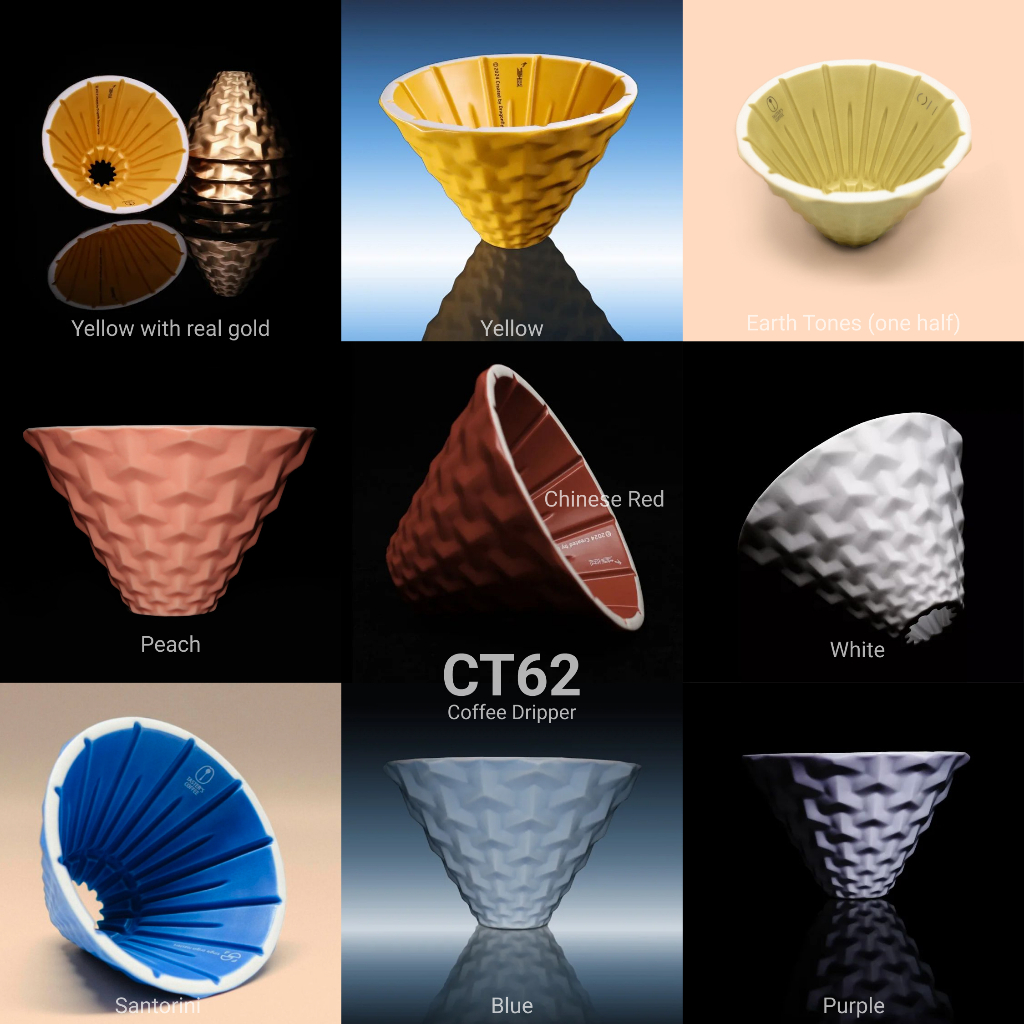 CT62 コーヒードリッパー Peach CT62 Coffee Dripper (Peach / White / Violet) - Asa Brew