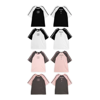 URTHE - เสื้อยืด TwoTone สกรีนลาย รุ่น SPACE COMMANDER